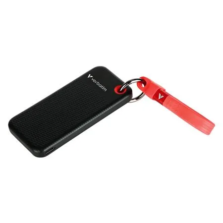 SSD (externá pamäť), 1TB, USB 3.2 Gen2, VERBATIM "Pocket SSD", čierna/červená 2