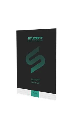 Zošit, A4, linajkový, 32 listov, ICO "Student Premium", čierny 2