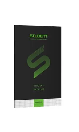Zošit, A4, štvorčekový, 32 listov, ICO "Student Premium", čierny 6