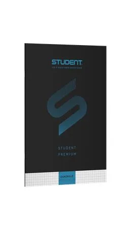 Zošit, A4, štvorčekový, 32 listov, ICO "Student Premium", čierny 8