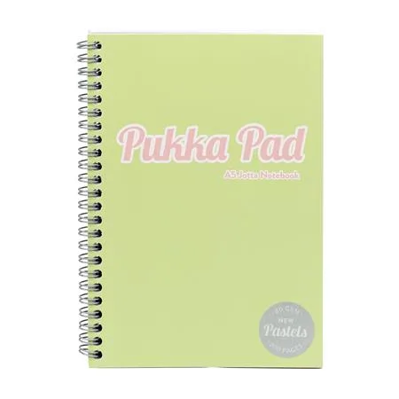 Špirálový zošit, A5, linajkový, 100 listov, PUKKA PAD "Pastel Jotta Pad", mix farieb 3