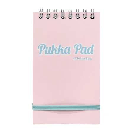 Poznámkový zošit, A7, linajkový, 50 listov, PUKKA PAD "Pastel", mix farieb 5