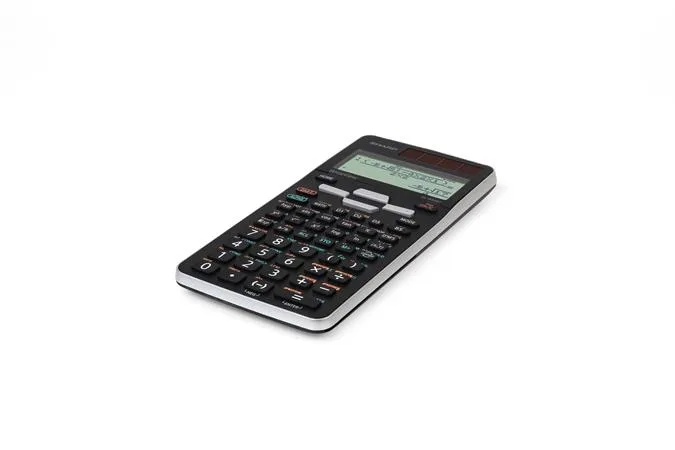 Kalkulačka, vedecká, 640 funkcií, SHARP "EL-W506TGY", sivá-čierna 2