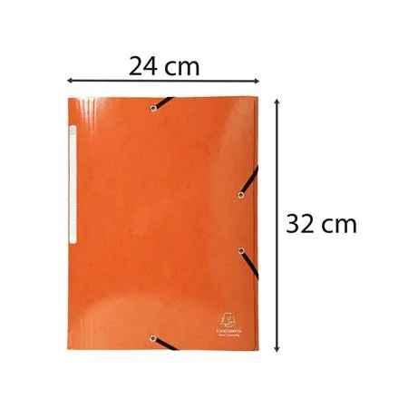 Doska s gumičkou, kartón, A4, EXACOMPTA "Iderama", oranžová 5
