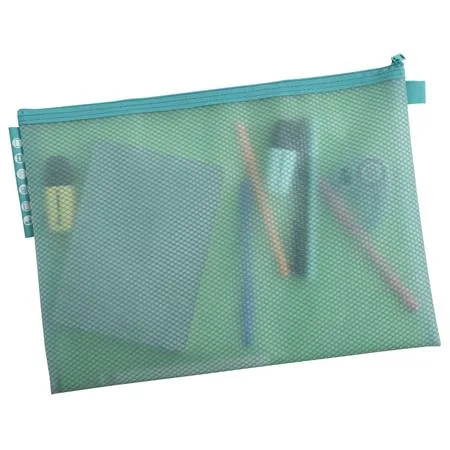 Organizačné vrecko so zipsom, sieťované, A4, EXACOMPTA "Chromaline Pastel", rôzne farby 6