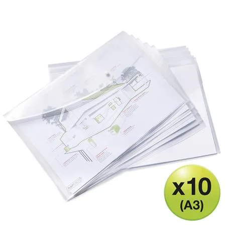 Obal na patent, A3, PP, RAPESCO "Eco", priehľadný 2