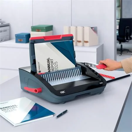 Viazací stroj pre plastovú väzbu, manuálny, 240 listov, GBC "CombBind CB20" 2