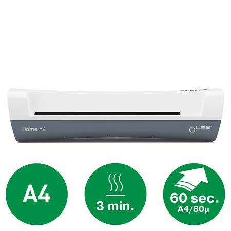 Laminovací stroj, sada, A4, 80–125 mikrónov, LEITZ "iLam Home 4-in-1", biela 3