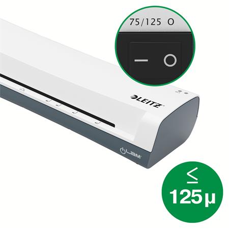 Laminovací stroj, sada, A4, 80–125 mikrónov, LEITZ "iLam Home 4-in-1", biela 4