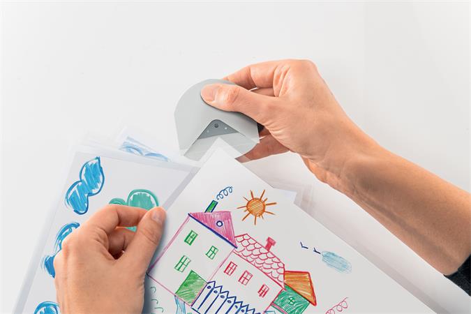 Laminovací stroj, sada, A4, 80–125 mikrónov, LEITZ "iLam Home 4-in-1", biela 5