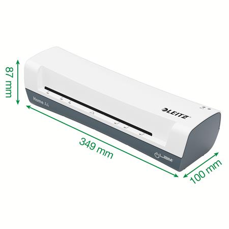 Laminovací stroj, sada, A4, 80–125 mikrónov, LEITZ "iLam Home 4-in-1", biela 6