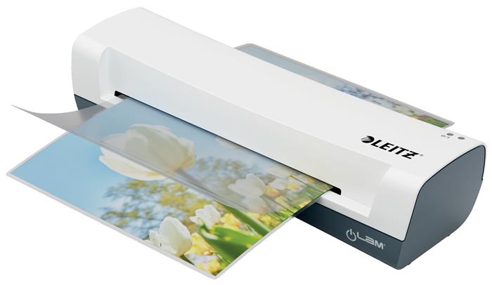 Laminovací stroj, sada, A4, 80–125 mikrónov, LEITZ "iLam Home 4-in-1", biela 9