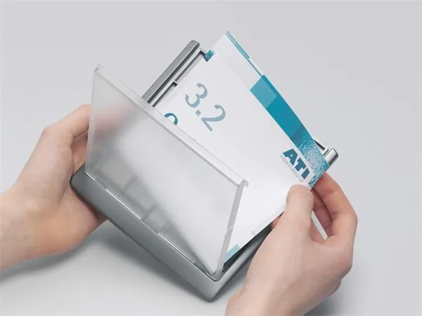 Informačná tabuľka, 149 x 52,5 mm, DURABLE "CLICK SIGN", biela 4