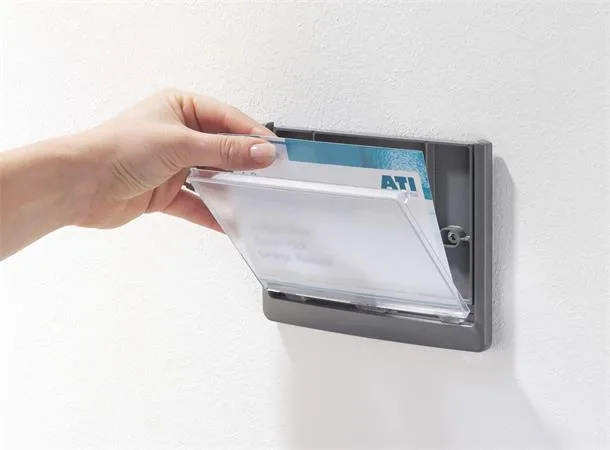 Informačná tabuľka, 149 x 52,5 mm, DURABLE "CLICK SIGN", biela 5