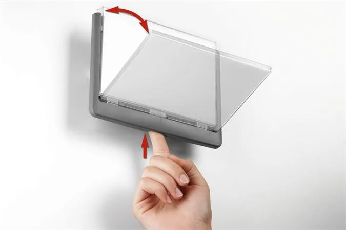 Informačná tabuľka, 149 x 52,5 mm, DURABLE "CLICK SIGN", biela 8