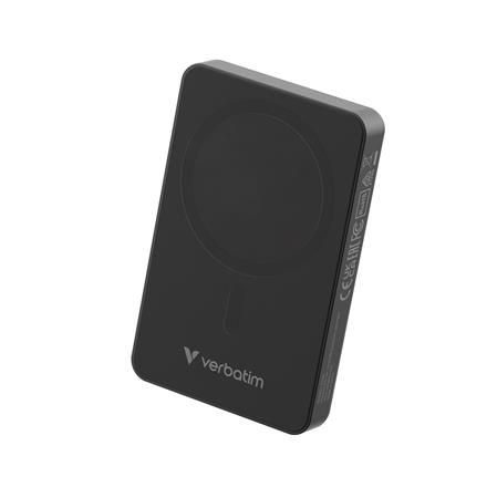 Power banka, externá batéria, bezdrôtová, 10 000 mAh, VERBATIM "Charge n Go Essentials", čierna 2