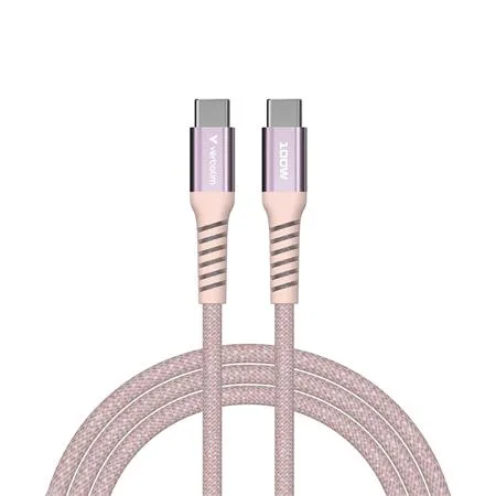 USB kábel, USB-C - USB-C, 1,2 m, 100W, magnetický, VERBATIM, ružový 3