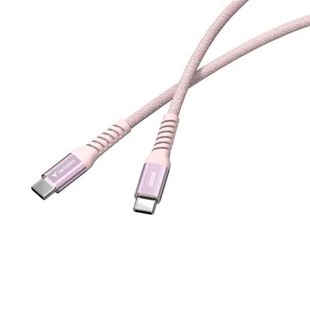 USB kábel, USB-C – USB-C, 1,2 m, 60 W, magnetický, VERBATIM, ružový 2