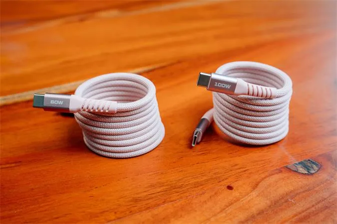 USB kábel, USB-C – USB-C, 1,2 m, 60 W, magnetický, VERBATIM, ružový 4