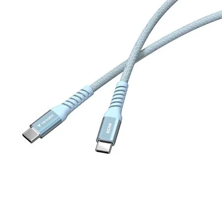 USB kábel, USB-C – USB-C, 1,2 m, 60 W, magnetický, VERBATIM, modrý 2