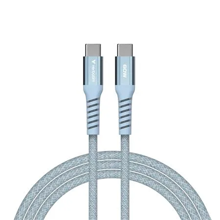 USB kábel, USB-C – USB-C, 1,2 m, 60 W, magnetický, VERBATIM, modrý 3