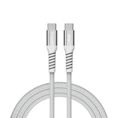 USB kábel, USB-C – USB-C, 1,2 m, 60 W, magnetický, VERBATIM, sivý 2