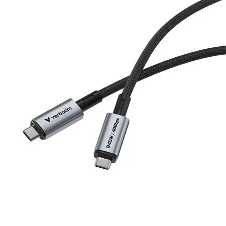 USB kábel, USB-C – USB-C, 1,2 m, 240 W, VERBATIM, čierny 2
