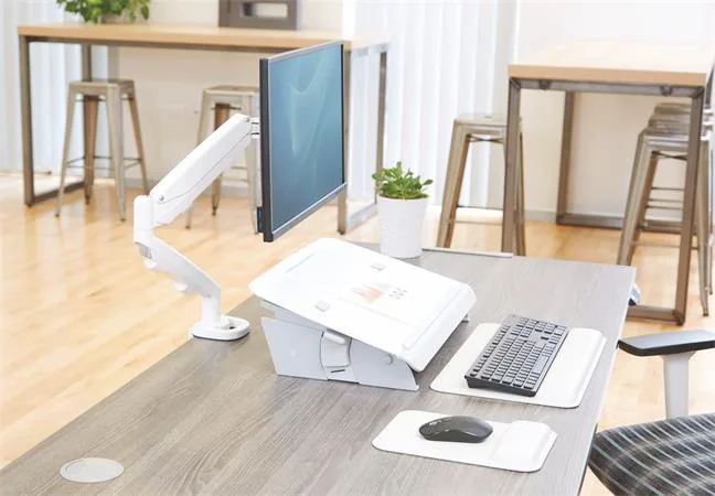 Držiak na monitor pre jeden monitor, FELLOWES „Eppa™ Single“, biely 3