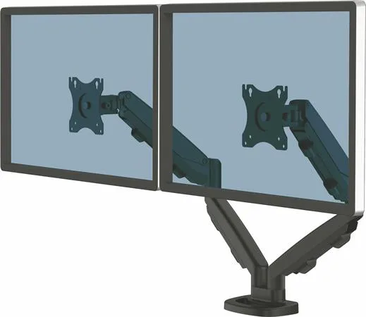Držiak na monitory pre dva monitory, FELLOWES „Eppa™ Dual“, čierny 2