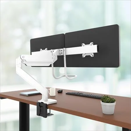 Držiak na monitory pre dva monitory, FELLOWES „Eppa™ Crossbar“, biely 3