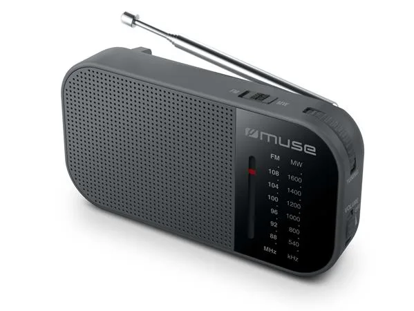 Rádio, prenosné, MUSE, „M-025R“, čierne 2