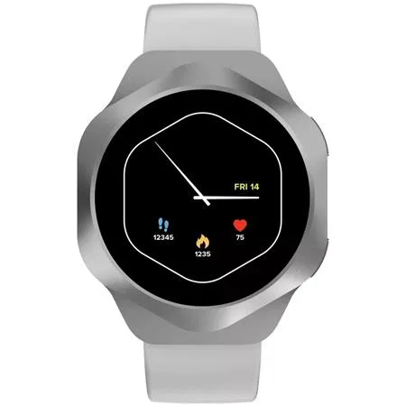 SMART hodinky, CANYON „Hexagon 88“, strieborné 2