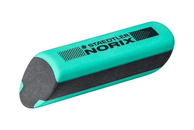 Grafitová ceruzka, sada, so strúhadlom a gumou, tvrdosť HB, STAEDTLER "Norix® 181", francúzska zelená 6