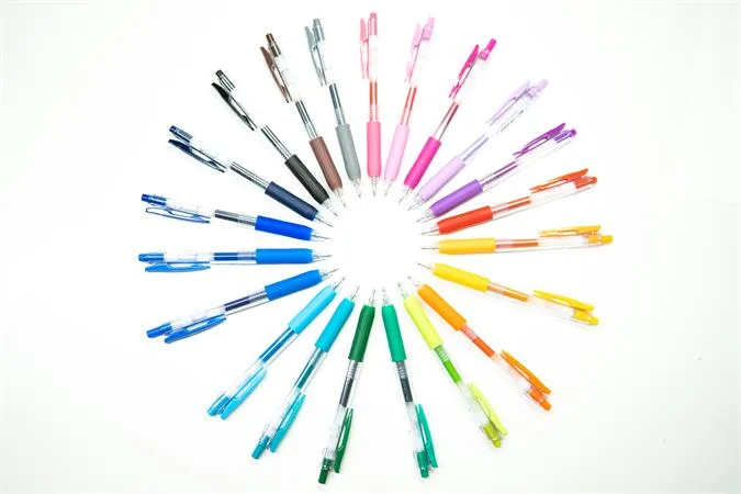 Gélové pero, 0,33 mm, stláčací mechanizmus, ZEBRA "Sarasa Clip", červeno oranžové 4