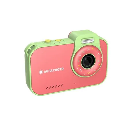 Fotoaparát, digitálny, vodeodolný, detský, AGFAPHOTO Realikids 2 "ARKCW2PK", červený-zelený 2