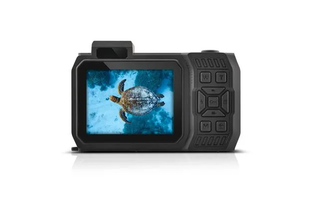 Fotoaparát, digitálny, vodeodolný, s dvojitým displejom, AGFAPHOTO Realishot "WP9500", oranžový-čierny 2