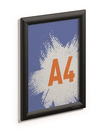 Tabuľa na plagáty, nástenná, A4, hliníkový rám, DURABLE, čierna 3