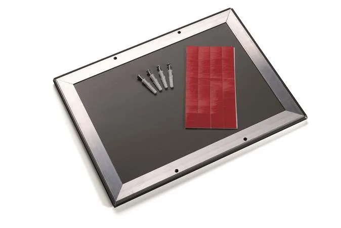 Tabuľa na plagáty, nástenná, A4, hliníkový rám, DURABLE, čierna 8