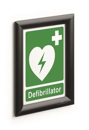 Tabuľa na plagáty, nástenná, A5, hliníkový rám, DURABLE, čierna 4