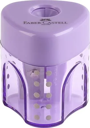 Strúhadlo, displej, jednodierové, so zásobníkom, FABER-CASTELL "GRIP Auto Mini", mix pastelových farieb 3