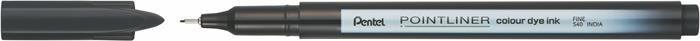 Liner, 0,4 mm, PENTEL "Pointliner", čierny 2