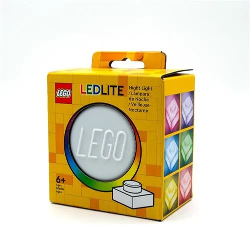 Nočné svetlo, LEGO "Iconic 1x1 plate", biele 2