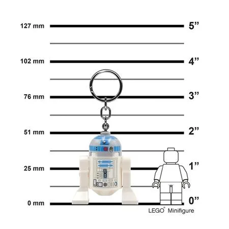 Kľúčenka, s LED svetlom, LEGO "Star Wars R2D2" 3