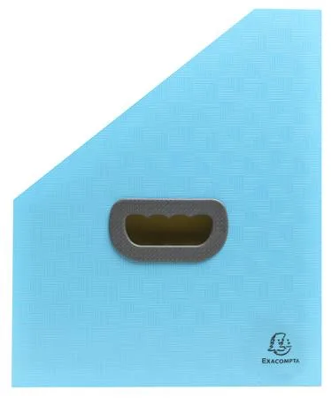 Harmonikový zakladač, 265x325 mm, PP, 12 priehradie, EXACOMPTA "Pop`NCo", cyánovo modrý 3