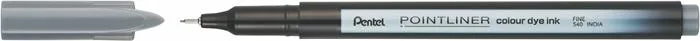 Liner, 0,4 mm, PENTEL "Pointliner", sivý 2