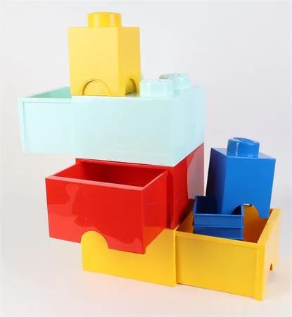 Úložný box, hranatý, LEGO, žltý 4