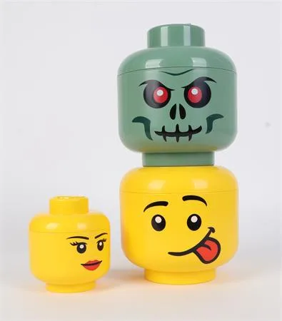 Úložný box, malý, hlava, LEGO, Silly 3
