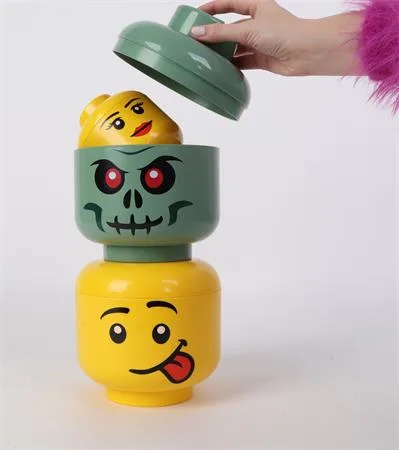 Úložný box, malý, hlava, LEGO, Silly 4