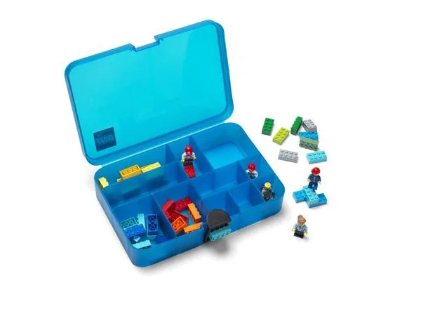 Úložný box, s priehradkami, LEGO, modrý 2