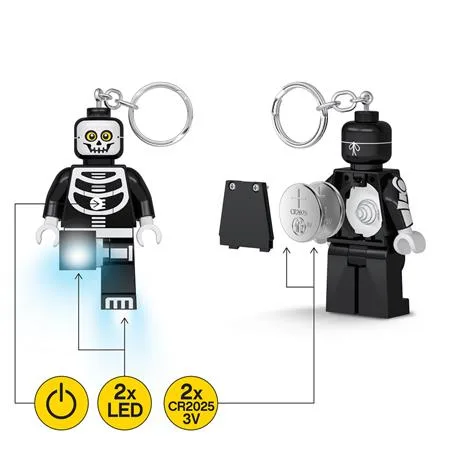 Kľúčenka, s LED svetlom, LEGO "Skeleton Guy" 6